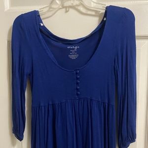 Blue Empire Waist Dress